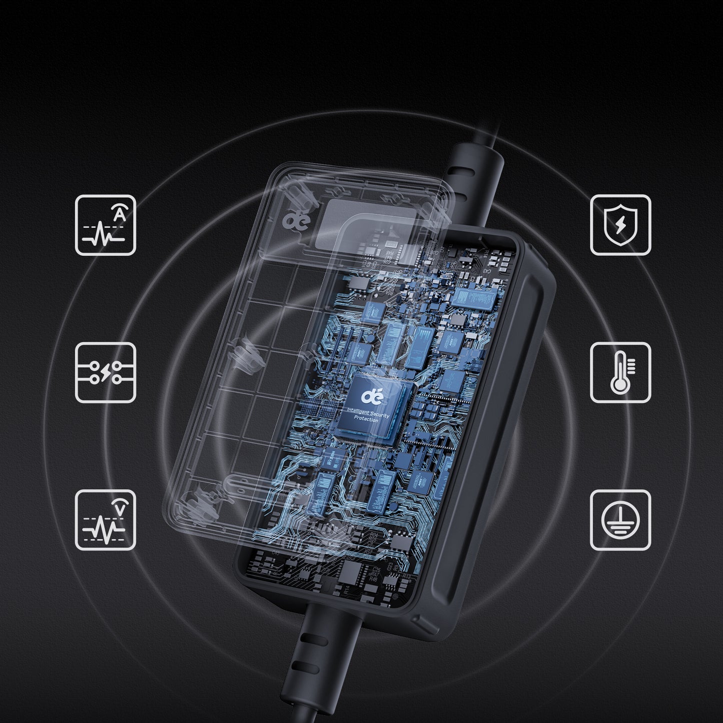 Laadkabel dè 3.7 kw met led scherm IP66 waterdicht.