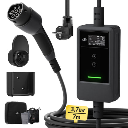 Laadkabel dè 3.7 kw met led scherm IP66 waterdicht.